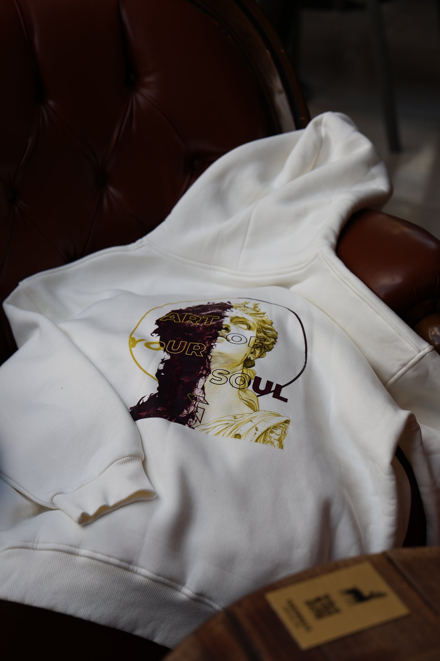 Premium Beyaz "2SIDE" Oversize Hoodie