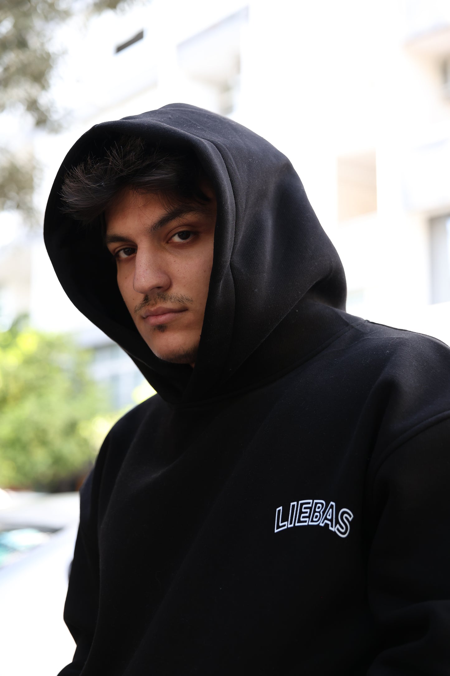 Premium Siyah "FREEDOM" Oversize Hoodie