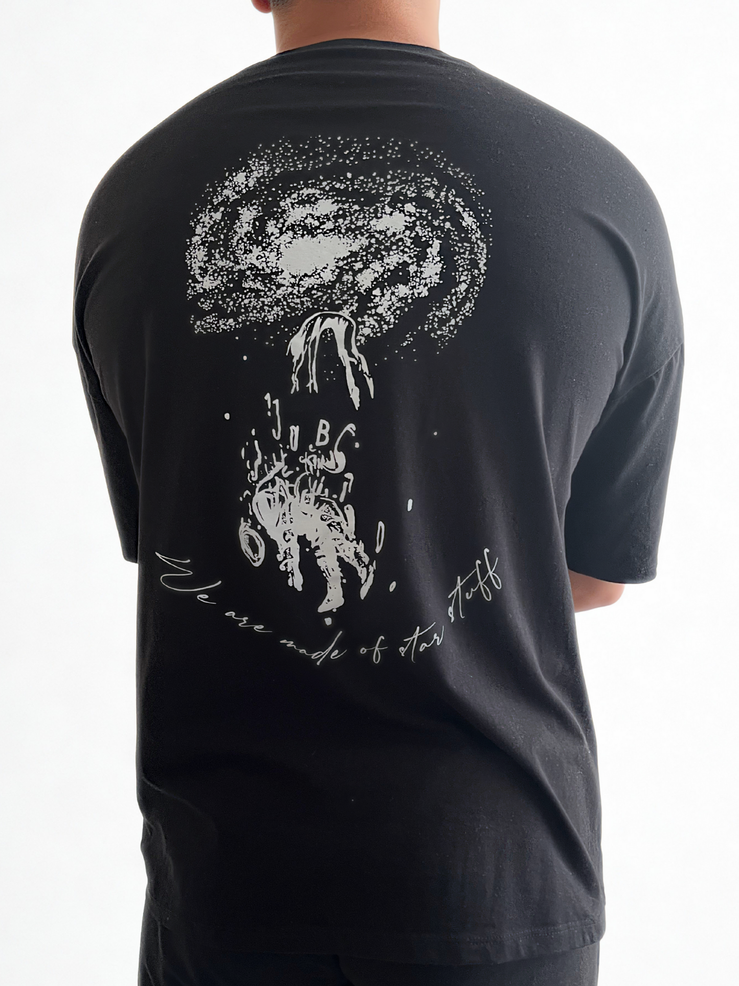 Star Stuff Oversize Siyah T-Shirt