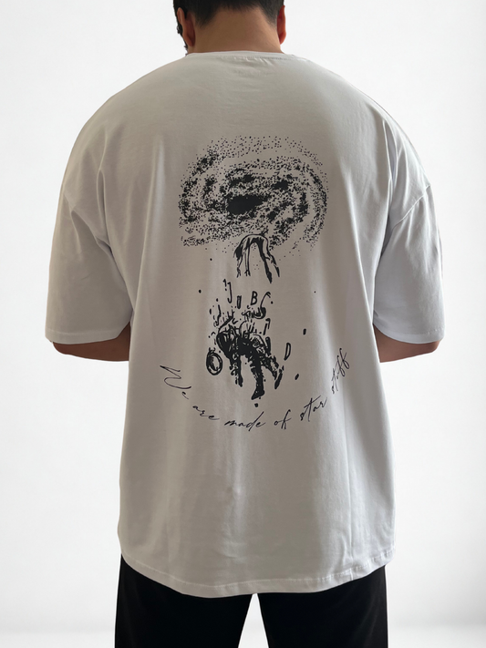 Star Stuff Oversize Beyaz T-Shirt