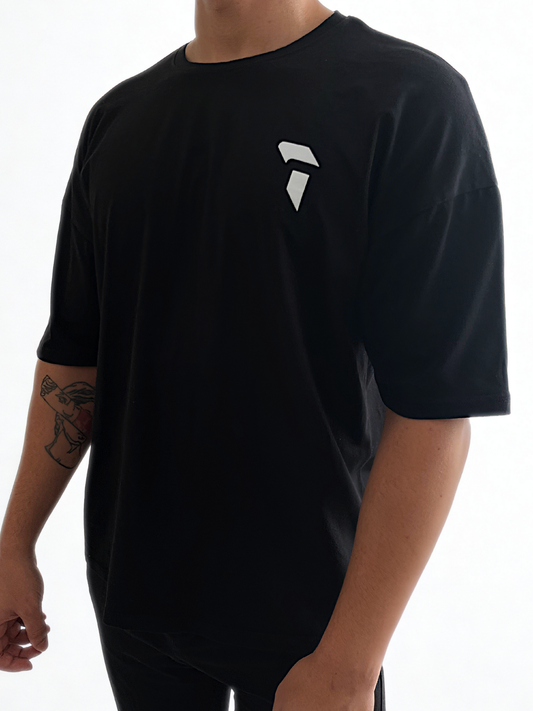 Star Stuff Oversize Siyah T-Shirt
