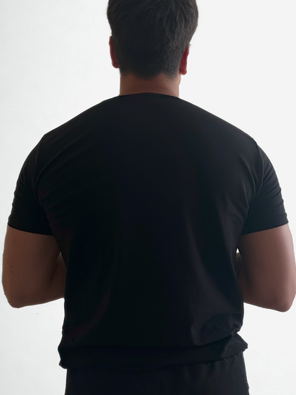 Slim Fit Basic Siyah T-Shirt