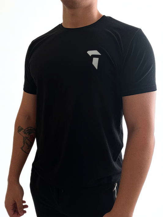 Slim Fit Basic Siyah T-Shirt